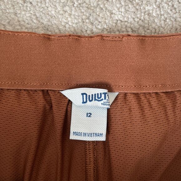 Duluth Trading Rootstock Gardening Skort 12 Brown Outdoors Casual Boho STAIN - Picture 2 of 9